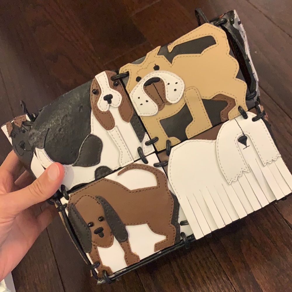 Adorable vintage dog lovers Michael Simon purse (no straps)
